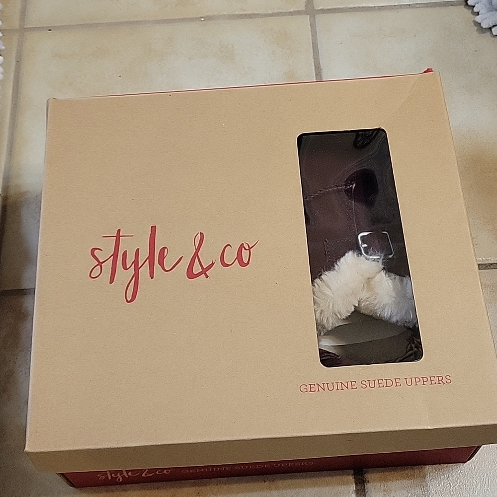 Wine Suede Boots - Picture 5 of 5